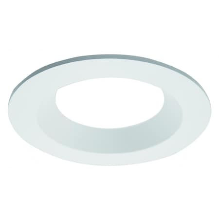 Elco Lighting 4in Die-cast Round Wet Location Trim for PAR LAMPS, White ELL4812BZ
