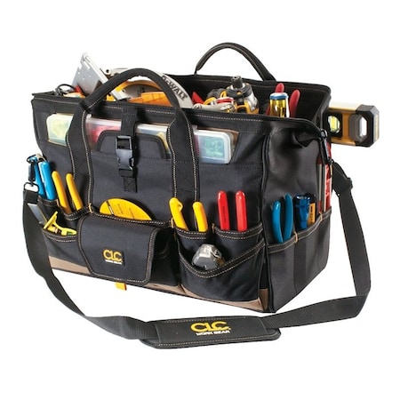 Clc Tool Works Series Tool Bag, 11 in W, 11 in D, 18 in H, 37-Pocket, Polyester 1535