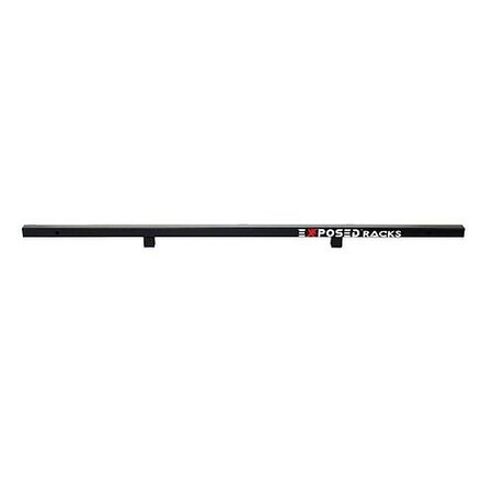 Exposed Rack 51 Length Solid Textured Black Single Mid Bar 8-00-9602-BK