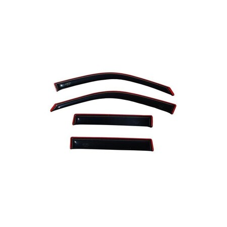 Ventshade Rainguards, Aerodynamic Design, In-Channel, Smoke, Acrylic, Set Of 4, With 3M Automotive Grade 194218