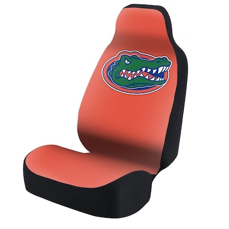 Coverking Universal Seat Cover Print 1pc Ultimate Suede Florida Gators on Orange w/ Black Interlock Backing USCSELA306