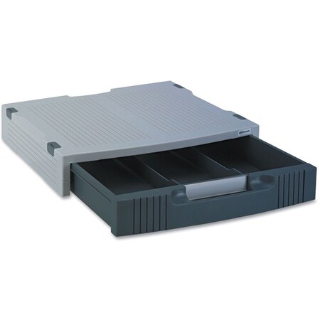 Innovera Innovera Monitor Riser - 3" Height x 15" Width x 11" Depth - Desktop - Charcoal Gray, Light Gray IVR55000