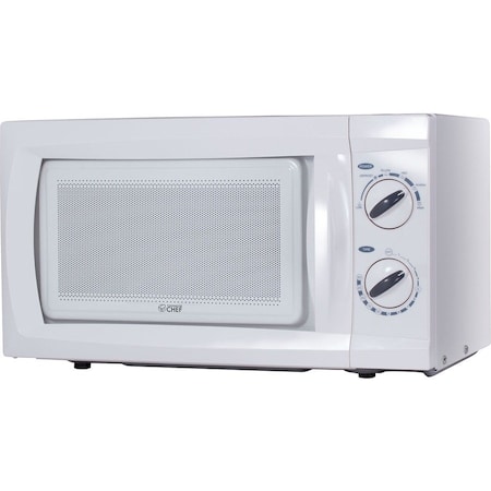 Commercial Chef Counter Top Microwave, 0.6 Cubic Feet, White CHM660W