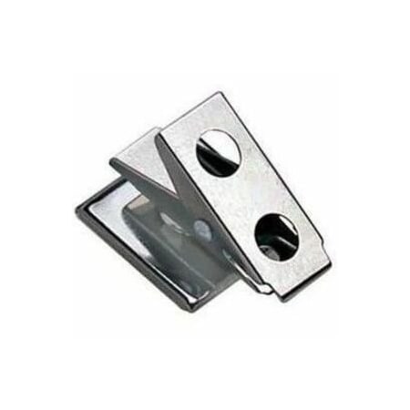 Brady Nickel Plated Steel Pressure Sensitive 2 Hole Smooth Face Clip - 1" - Steel - 100 / Pack 5735-2010
