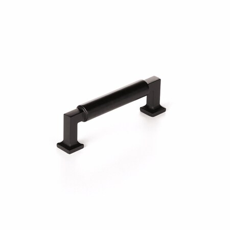 Schaub 3-1/2in Center to Center Haniburton Cabinet Pull Matte Black Finish 477-MB