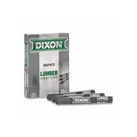 Dixon Ticonderoga 365-1/2SOFT GRAPHITE LUMBER CRAYON 4-1, 12PK 464-36512
