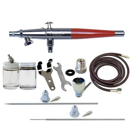 Paasche Double Action Airbrush Set w/ .55, .75, & 1.05mm heads & 1/8BSP Adapter VLS-3AS