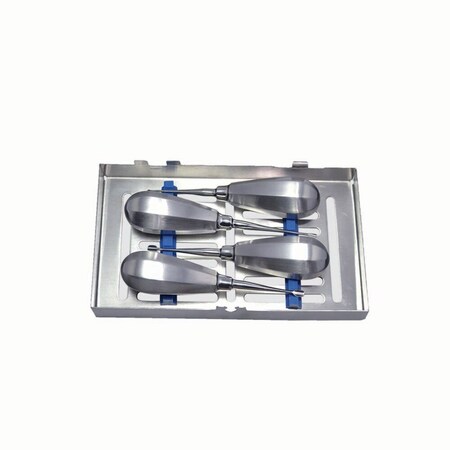 Jorgensen Laboratories Handle Set of Elevators in Sterilization Cassettes - Standard Handle, 4PK J1516