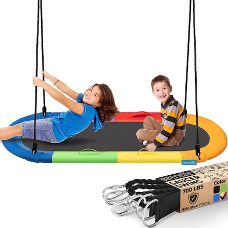 Serenelife 67 in Oval Saucer Swing SLSOVSWNG09RB