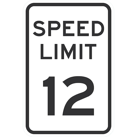 Lyle Speed Limit 12, 12x18, Engineer Grade, White G-3565-EG_12x18