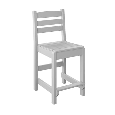 Polybird DINING SIDE CHAIR "COUNTER HEIGHT"   WHITE POLYBIRD P10-C