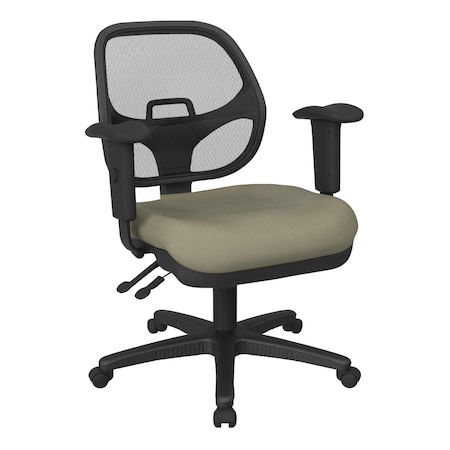 Office Star Products Ergonomic Task Chair with ProGrid Back, Dillon Sage 29024-R106