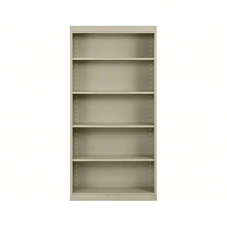 Sandusky Lee Welded Steel Bookcase, 36x12x72, Putty BA40361272-07
