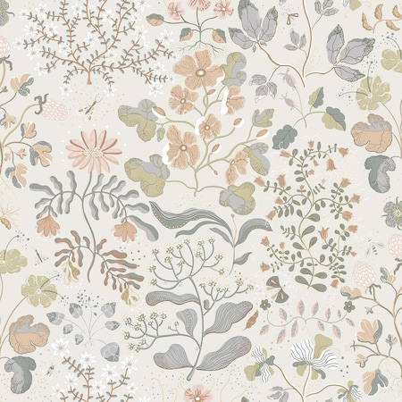 A-Street Prints Groh Neutral Floral Wallpaper 4143-22004