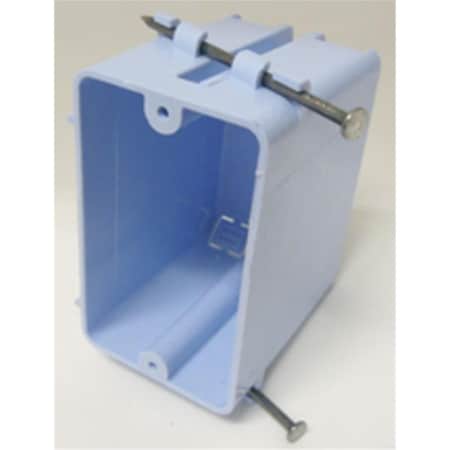 Cantex EZ20SNR PVC Single Gang Electrical EZ Box with Nails 45557006