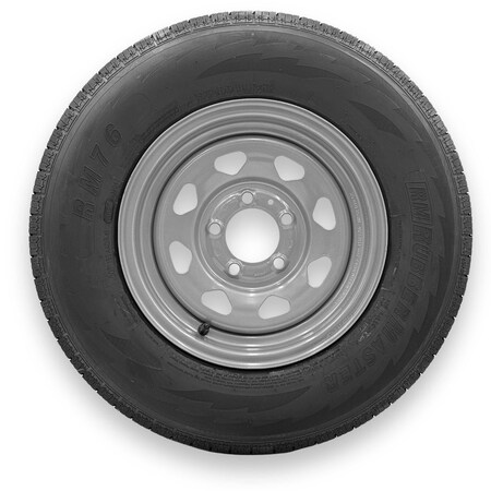 Rubbermaster - Steel Master ST185/80R13 6 Ply 5 On 4.5 Bolt, Silver Wheel Assemblies 599350SIL