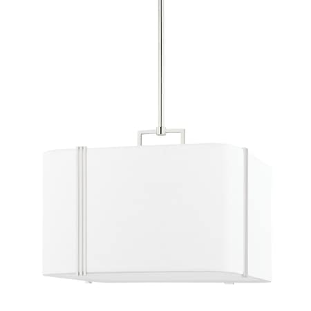 Hudson Valley Lighting Downing 4 Light Pendant 20 In. Polished Nickel 5420-PN