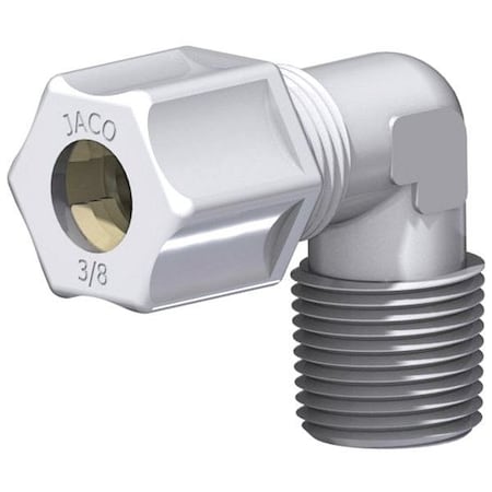 Jaco Male Elbow Compression Connector, PK5 40-4-4-N-PG