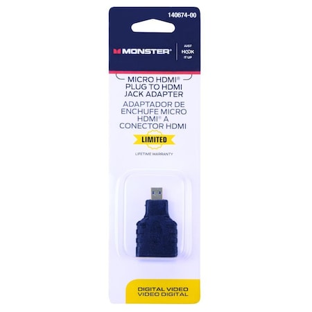 Monster Cable Just Hook It Up HDMI Adapter 140674-00