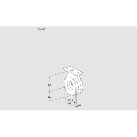 Honeywell Kromschroder 1.5 in. Gas/Air Butterfly Valve KS88300141