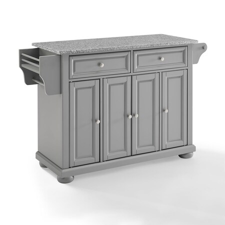 Crosley Alexandria Granite Top Full Size Kitchen Island/Cart KF30203AGY