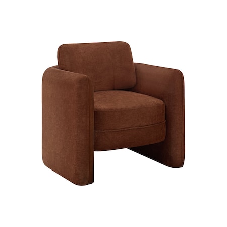 Monarch Specialties Accent Chair, 32-in. h, Upholstered, Living Room, Bedroom, Terracota Fabric, Contemporary, Modern I 8097