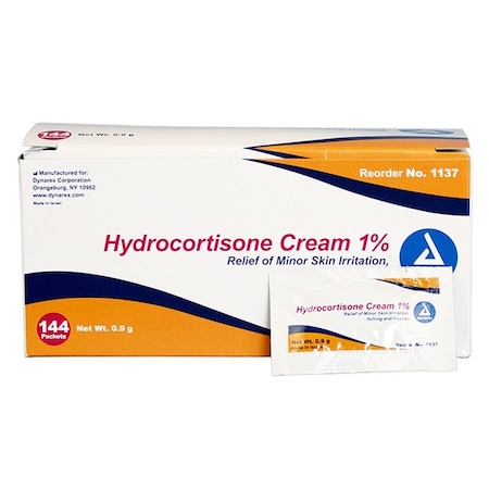 Generic Hydrocortisone 1% 0.9gm Foil Pack, 144PK 67777000403