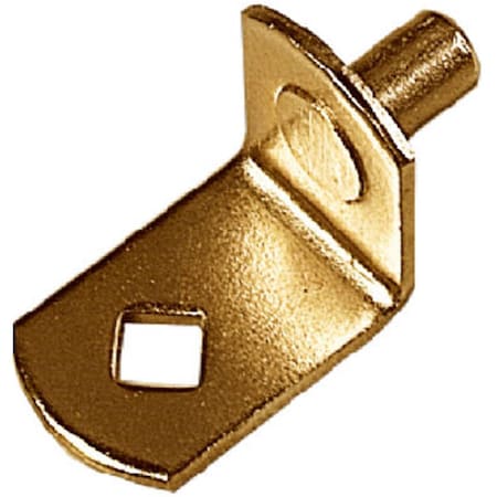 Dendesigns 345 BR Steel Brass Look Shelf Support, 100PK DE928326