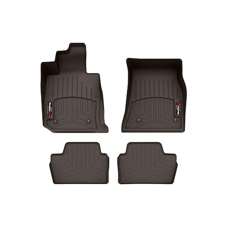 Weathertech Cocoa, Front and Rear Floorliners 471711-1-2