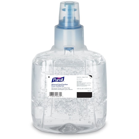 Purell Hand Sanitizer, Green Certified, Gel, 1200mL LTX-12 Refill, PK2 1903-02