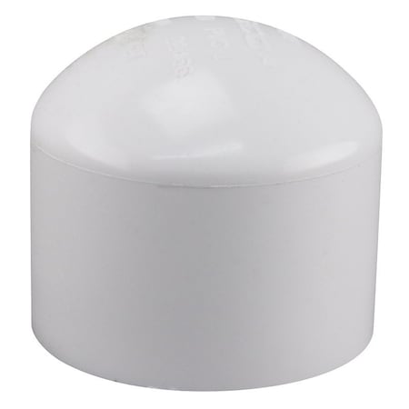 Ipex 1 1/2IN PVC SCH40 CAP SOC WHITE XIRTEC140 447015