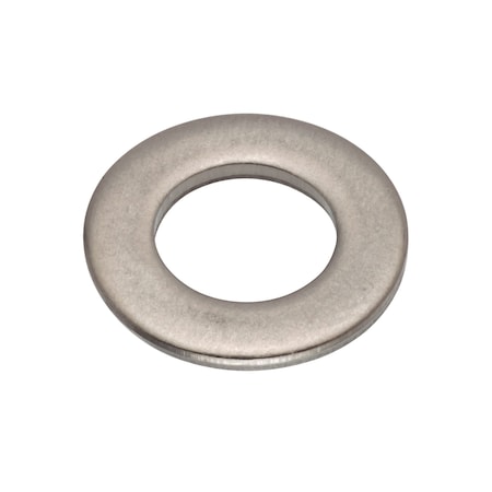 Zoro Select Flat Washer, For Screw Size 5/16 in , Stainless Steel Plain Finish, 10 PK WASB51N316
