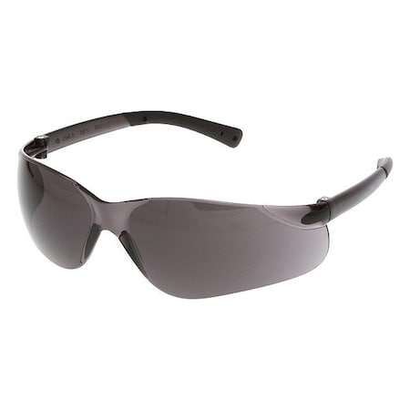 Mcr Safety BearKat (BK1), Safety Glasses, MAX6 Anti-Fog, Gray Lens, Non-Slip Temple, Frameless, 1 PR BK112PF