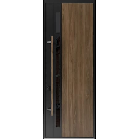 Vdomdoors Steel Door Dekton 0163 Venezia Noce 96вЂќ/ Entry Door Painted W36xH96 Right hand Inswing DEKTON0163EXD-VEN-W36xH96-RH-I