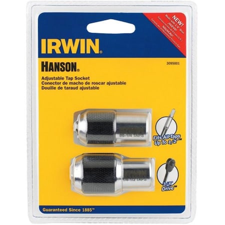 Hanson 0.37 in. Drive Adjustable Tap Socket - 2-Piece, 2PK HN3095001