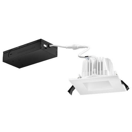 Elco Lighting 4in LED High Lumen Square Reflector Insert with 5-CCT, White ERT487CT5BB