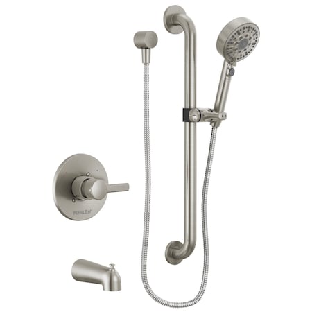 Peerless Precept Ada Tub And Hand Shower In Brushed Nickel PTT24147-BN