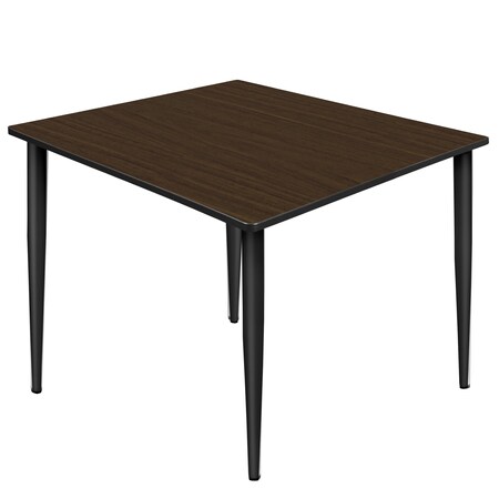 Regency Square Kahlo Breakroom Table, 48 in W, 48 in L, Neo Walnut TPL4848NWBK