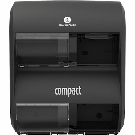 Georgia-Pacific Toilet Paper Dispenser, Black, Wall Mount 56744B