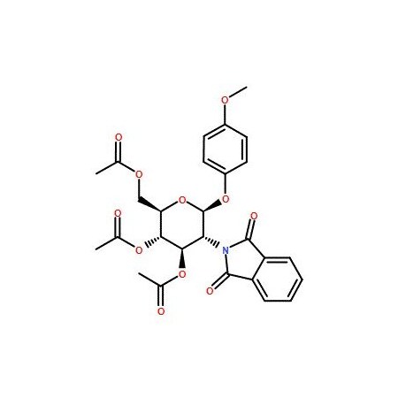 Ak Scientific 4-Methoxyphenyl 3, 4, 6-Tri-O-acetyl-2-deoxy-2-phthalimido-beta-D-glucopyranoside (5g), CAS 138906-41 8165AJ-5g