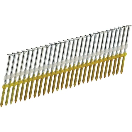 Senco 20Deg Plastic Strip Hop-Dipped Galvanized Full Round Head Framing Stick Nail 3''x.120'', 2500 Ct. HL27ASBS