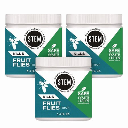 Sc Johnson STEM Fruit Flies Trap, 5.4 oz Jar, 8PK 329965