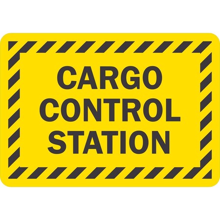 Lyle Cargo Control Station, 10x7, Non-Reflective, Yellow G-1839-PL_10x7