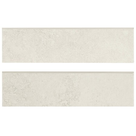 Msi Legend White 3 In. X 12 In. Matte Porcelain Bullnose Wall Tile, 48PK ZOR-PT-TR-0131