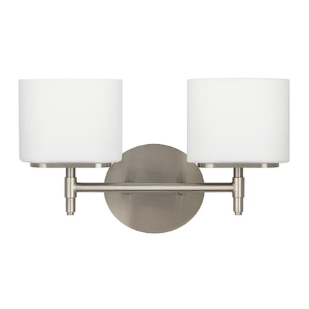 Hudson Valley Lighting Trinity 2 Light Bath And Vanity 13.75 In. Satin Nickel 8902-SN
