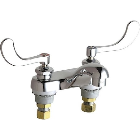 Chicago Faucet Lavatory Faucet, 6"W Base, 0.5 gpm 802-V317E66ABCP