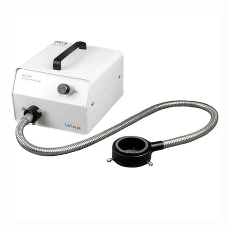 Amscope 150W Fiber-Optic Microscope Illuminator with Ring light HL150-AR