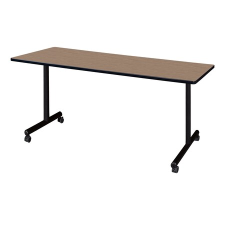 Regency Kobe Mobile T-Base Training Seminar Table, 60 in W, 30 in L, Noble Oak MKTRCC6030NO