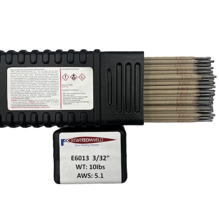 Star Tech Weld E6013 Welding Rod 3/32" E6013 Stick Welding Electrodes 10Lbs with Soft Steady Arc 3/32" E6013-094-10