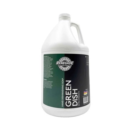 Renegade Products Usa Green Dish: Extra-Strength Liquid Dish Detergent, 1 Gallon 2527G014